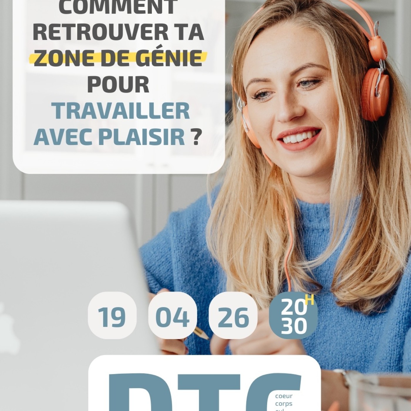 DTC - « Comment retrouver ta zone de génie pour travailler avec plaisir ? » - Dimanche 19 avril 2026 episode artwork